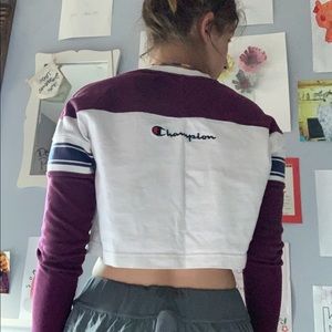 Long sleeve crop top